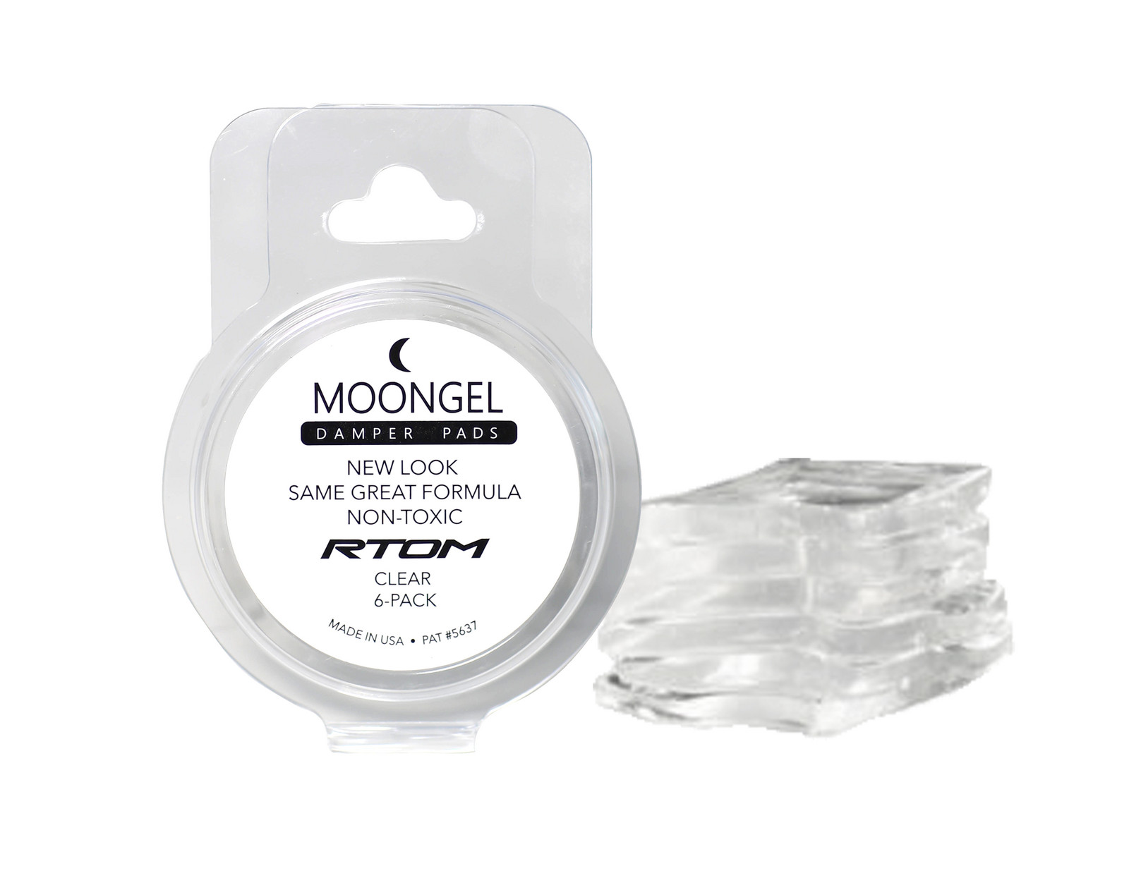 2 units RTOM Moongel Damper Pad - 6 Pack - CLEAR