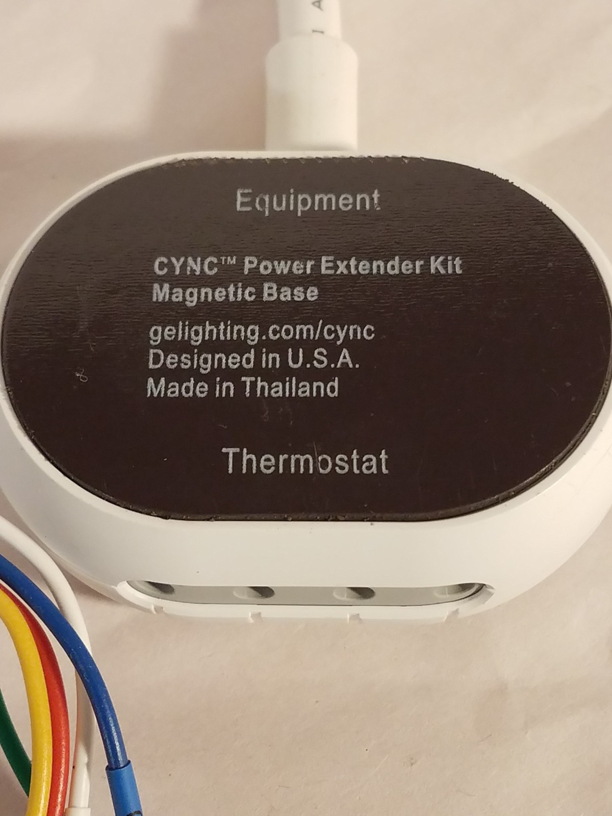 GE CYNC Power Extender Kit plus thermostat backing plate