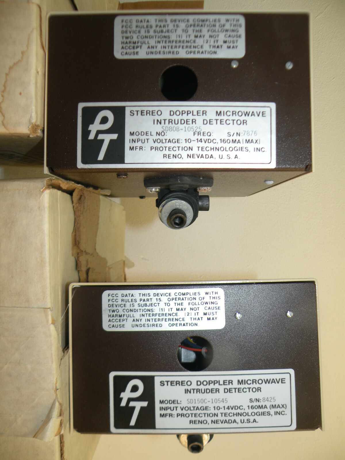 (1) Pro Tech Stereo Doppler Microwave Intruder Detector
