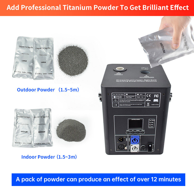 750W Cold Spark Machine Wedding DJ Party Stage Effect Firework Machine
