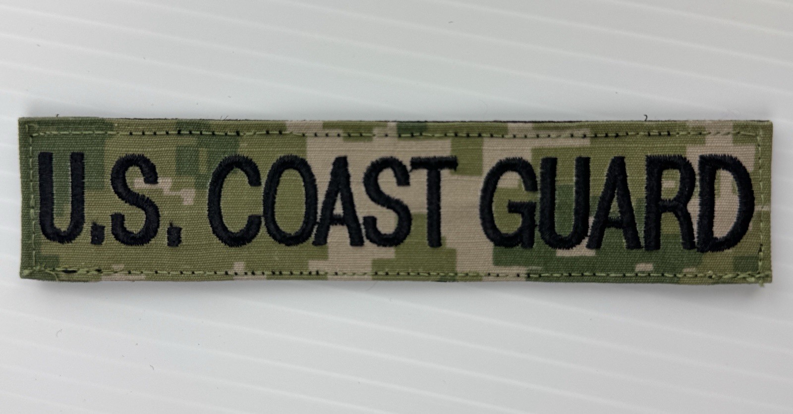 USGI Coast Guard Green Digital Camo Branch Tape Patch w/Hook Attachment EUC