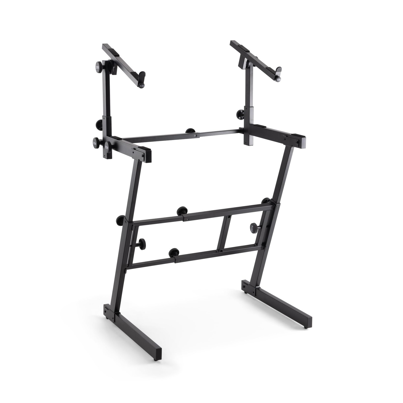 OnStage KS7365EJ Folding-Z Keyboard Stand w/ Second Tier (Heavy-Duty, Black