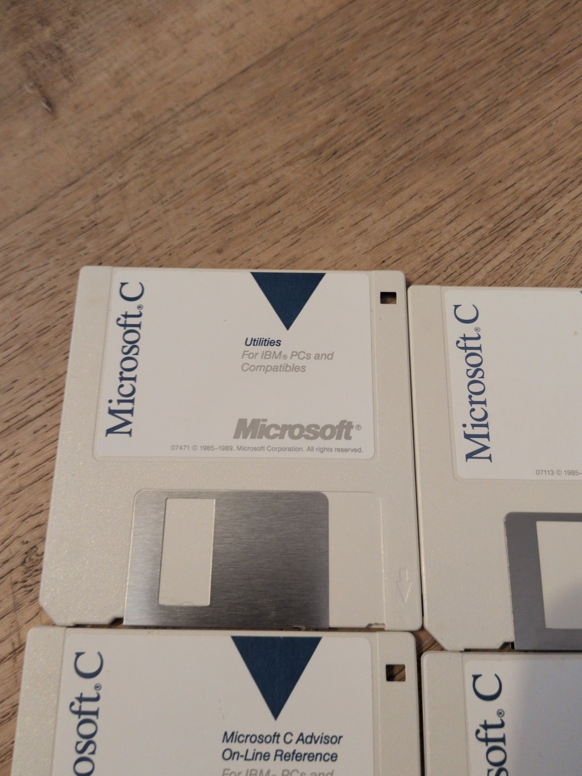 Vintage Software Microsoft C Floppy Disks 12 Total