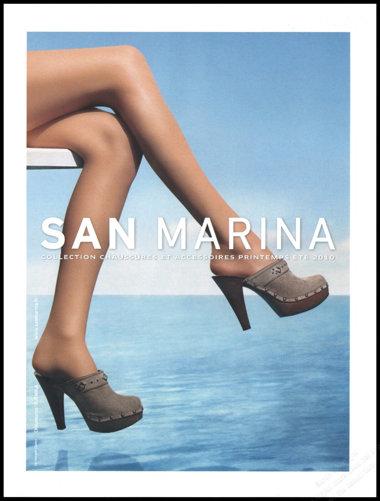 High Heels San Marina Magazine Print Ad Women Fashion Long Legs  shoes 2010-1pg