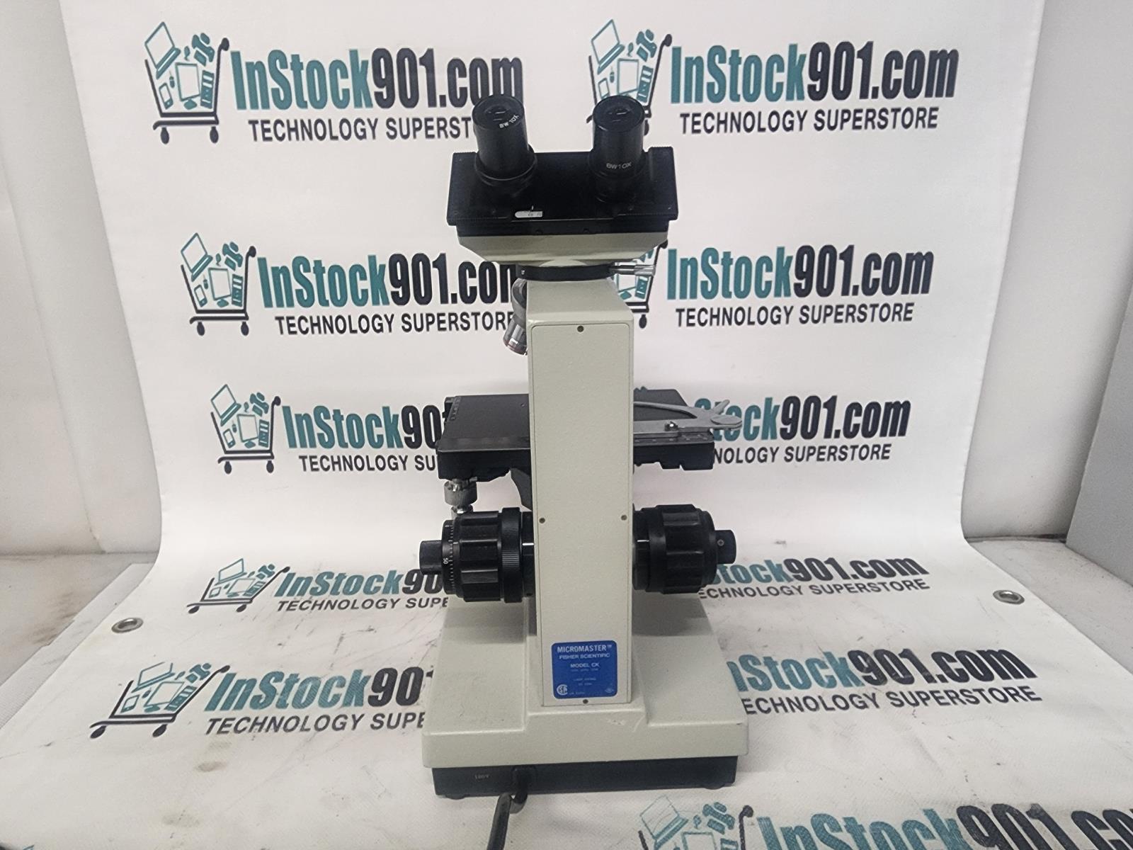 Micromaster Microscope Model CK - 4x 10x 40x 100x Objectives