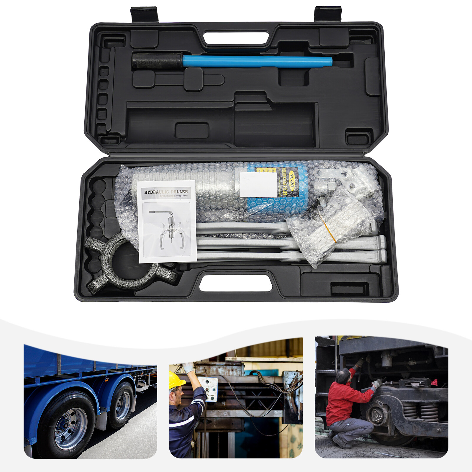 YL-20 Hydraulic Pulling Separator Tool Kit Gear Puller Wheel Bearing Puller Kit