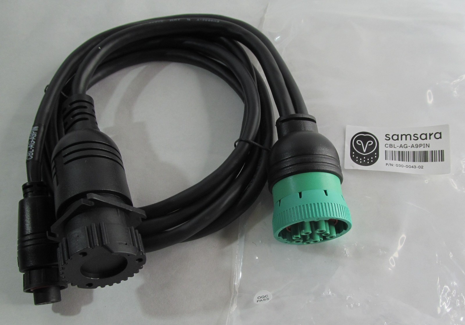 SAMSARA CBL-AG-A9PIN AG26 POWERED ASSET CABLE HARNESS J1939 9-PIN CAN DIAGNOSTIC