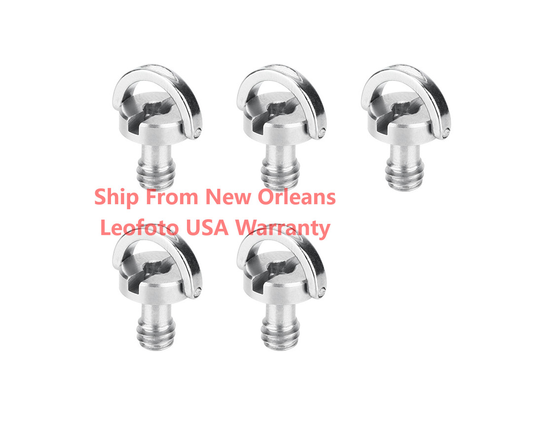 Leofoto Torque 1/4" D Ring Handle Screws (5 Pack)