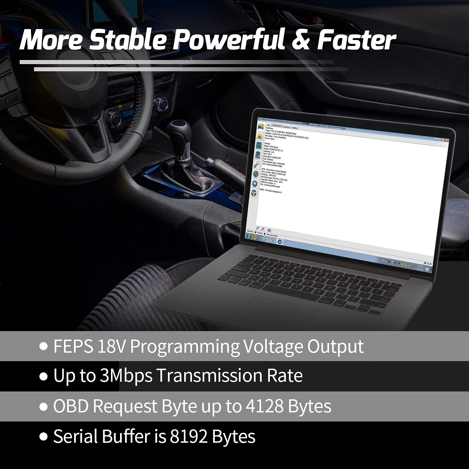 Vgate vLinker FS OBD2 USB Adapter for FORScan HS/MS-CAN Auto Switch