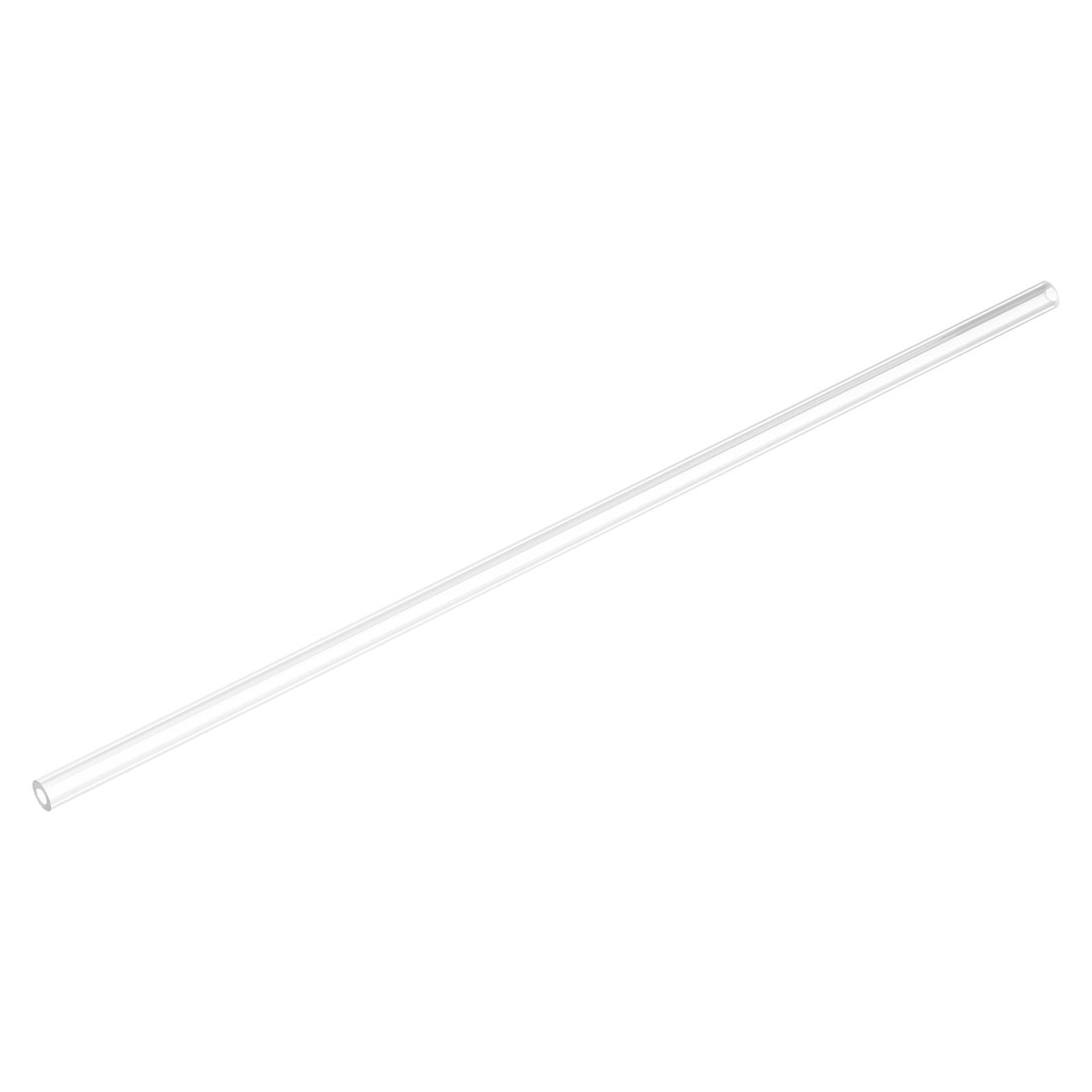 2pcs Clear Rigid Tubing Pipe 4.8mm(3/16") ID x 8.8mm OD 305mm Plastic Tube