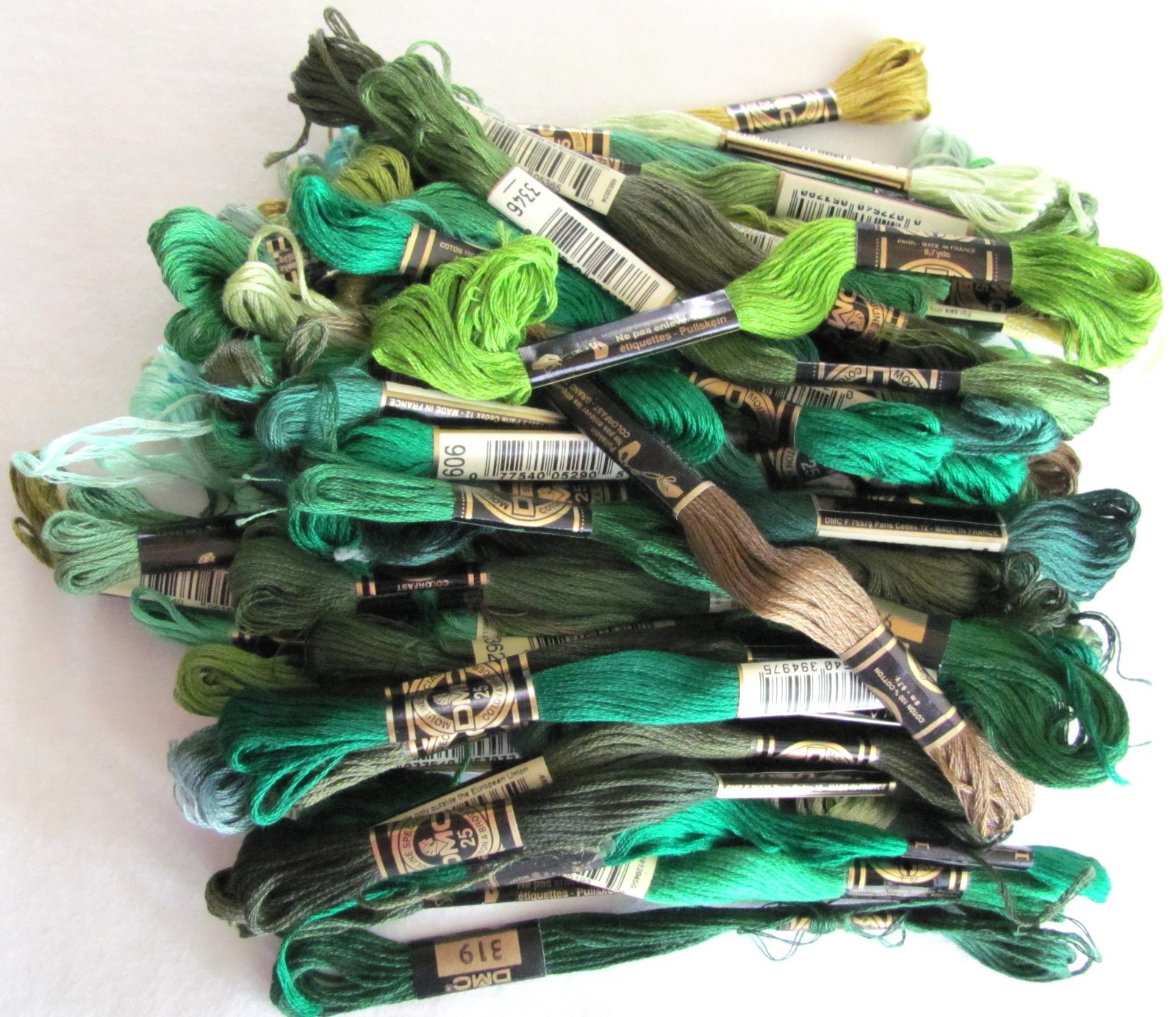 DMC Embroidery Floss Thread 100% Cotton 6 Strands 300+ Skeins (full & partial)