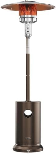 EAST OAK 55,000 BTU Propane Patio Heater with Round Table & Stainless Steel Burn