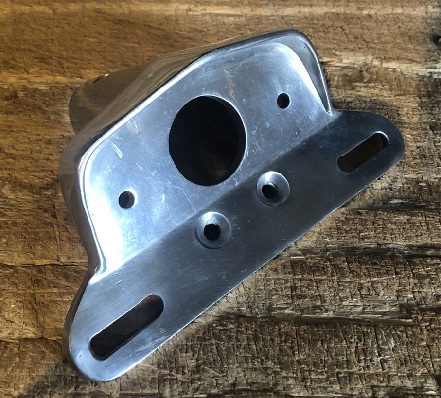 LUCAS 564 STYLE TAIL LIGHT MOUNTING BRACKET POLISHED ALUMINUM BSA Norton Triumph