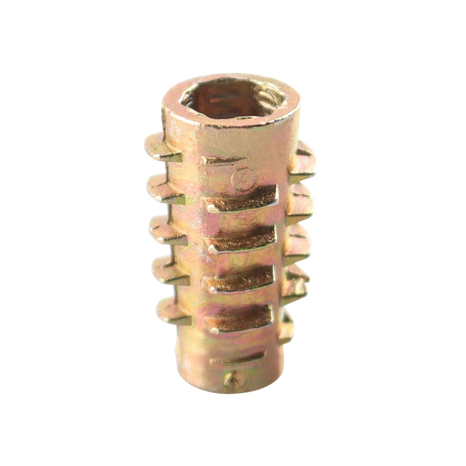 1/420 Threaded Inserts for Soft Wood 50 Pcs, Assortment Hex Socket Drive Nut ...