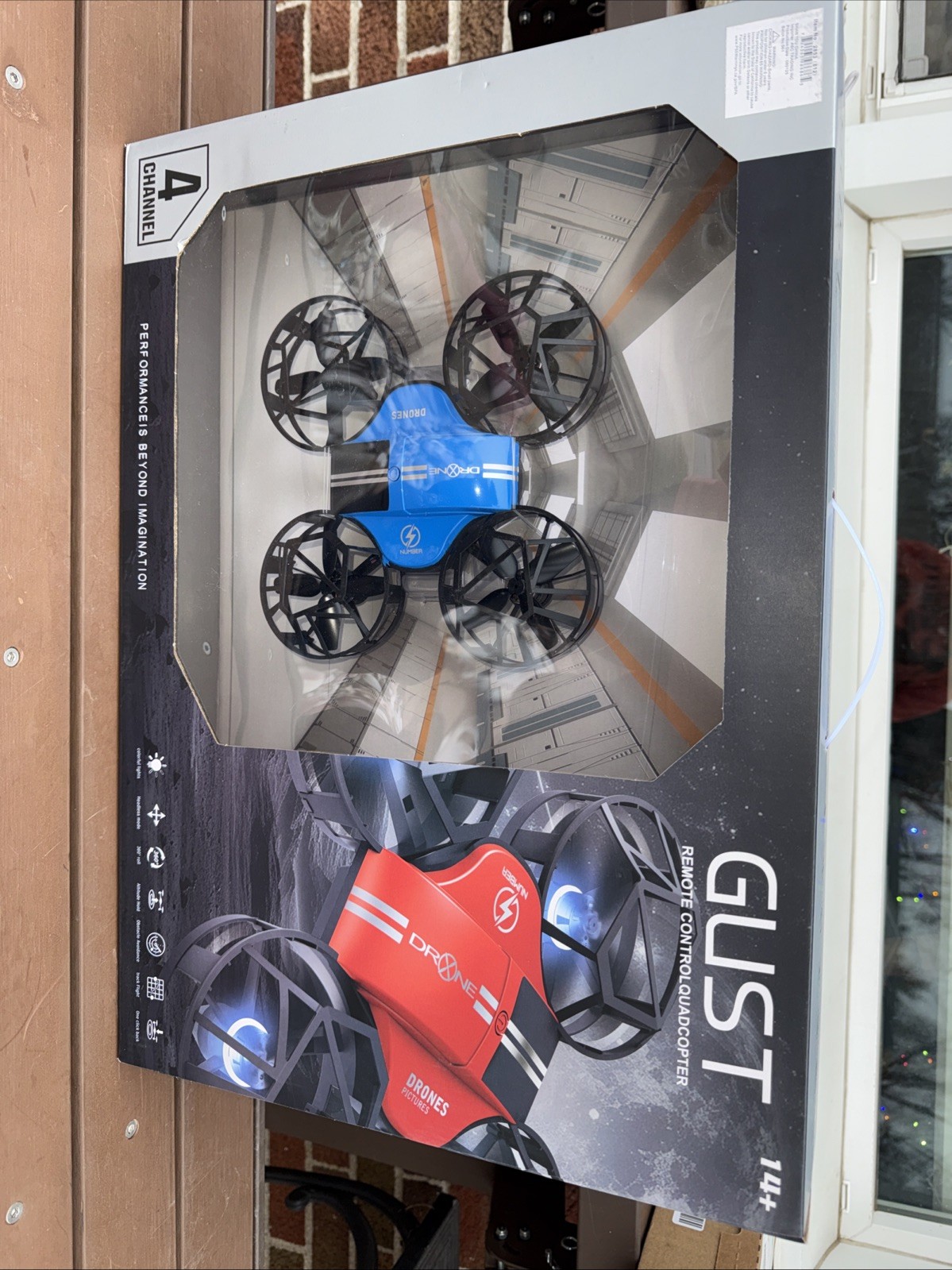 GUST Remote Control Quadcopter Drone 4 Channel Headless Mode Track Flight NEW