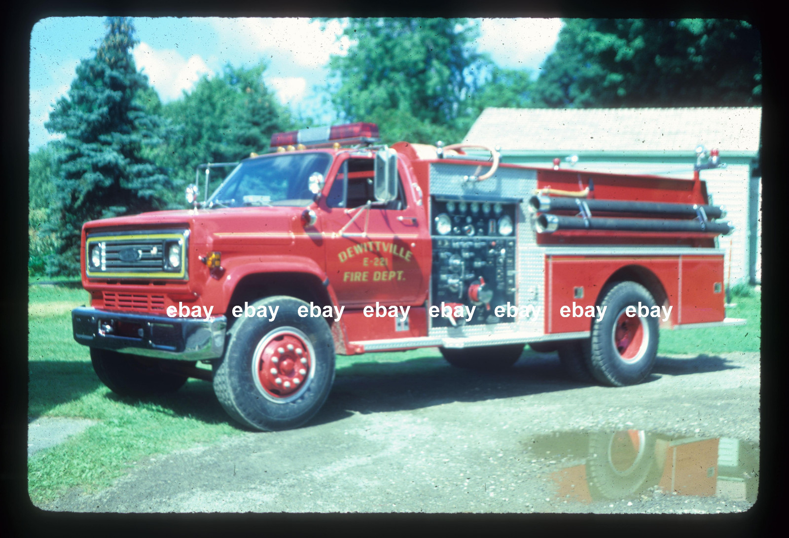 Dewittville NY 1979 Chevrolet Pierce pumper Fire Apparatus Slide
