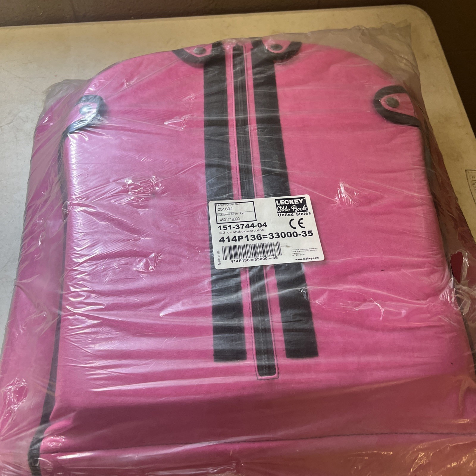 Leckey Squiggles Stander  Cushion, pink Size 3