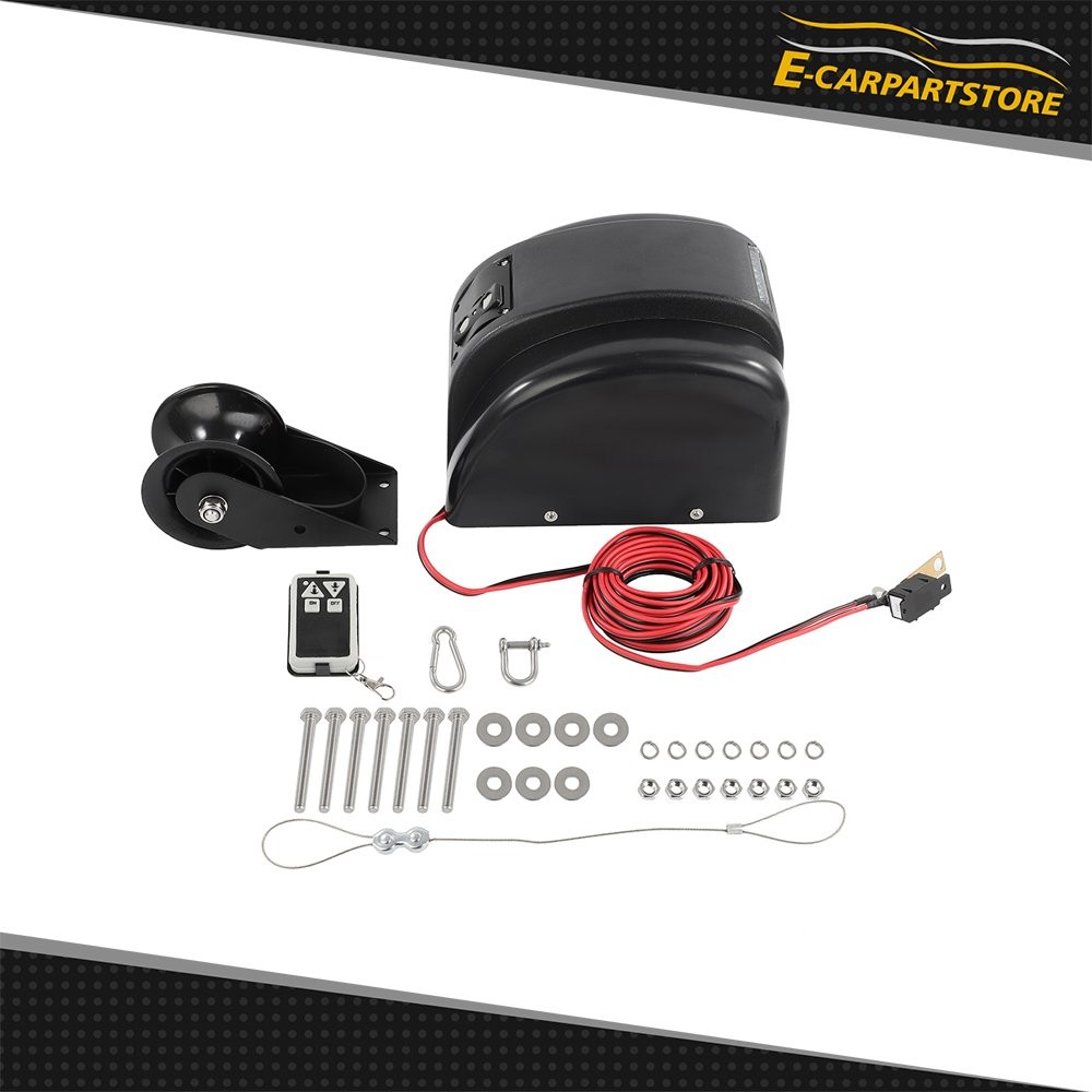 saltwater Boat Marine Electric Anchor Winch W/ Wireless Remote 45 LBS Free Fall