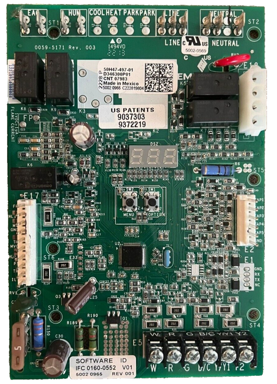 50H47-497-01 EMERSON Main HVAC Control Circuit Board D346300P01