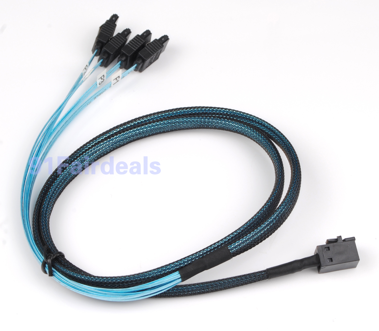 12Gbps mSAS Cable SFF-8643 to 4x SATA 1M mini SAS LSI Avago Adaptec LSI00411