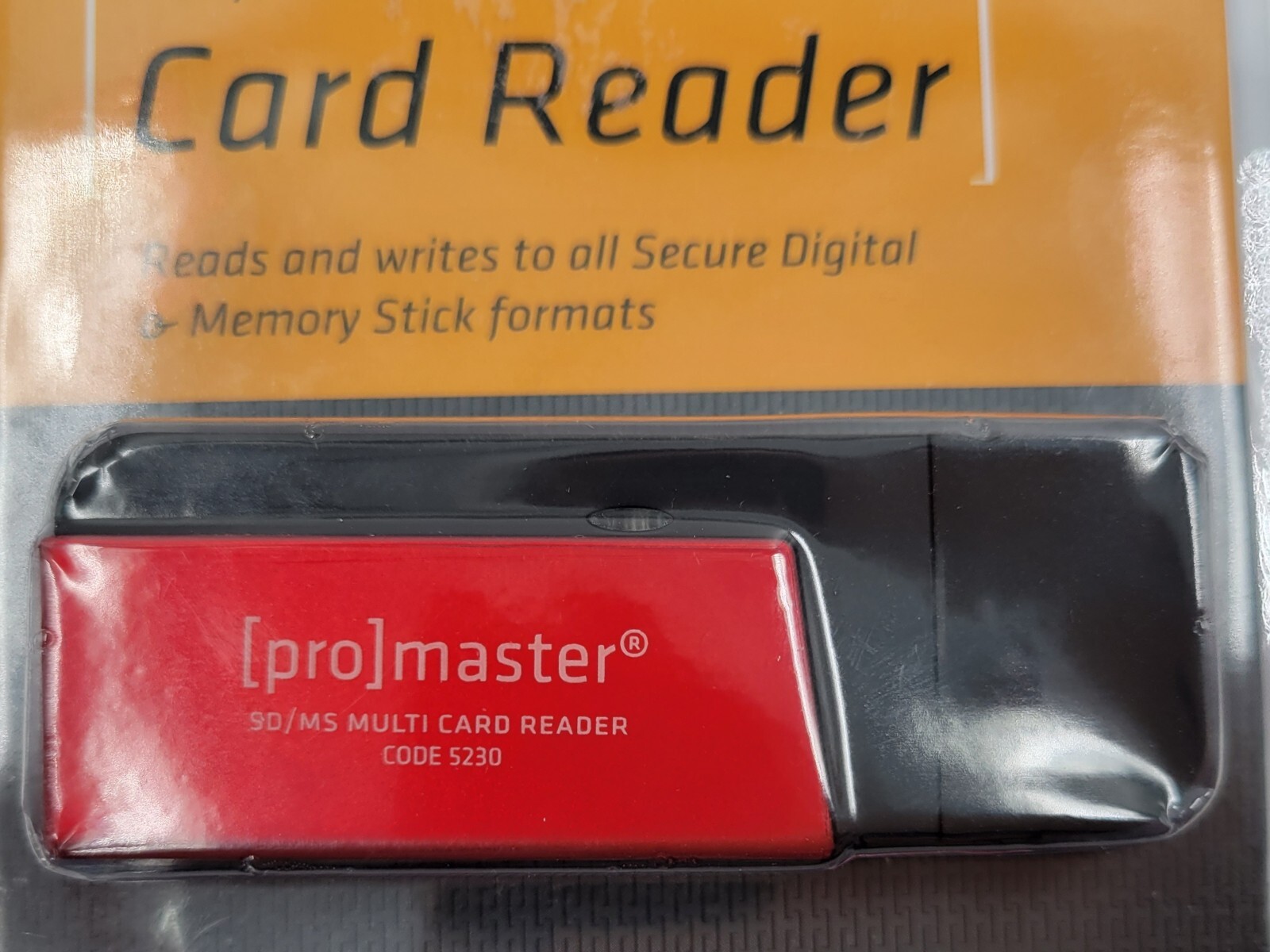 Pro Master SD/MS Multi Card Reader Code 5230 USB Stick Style