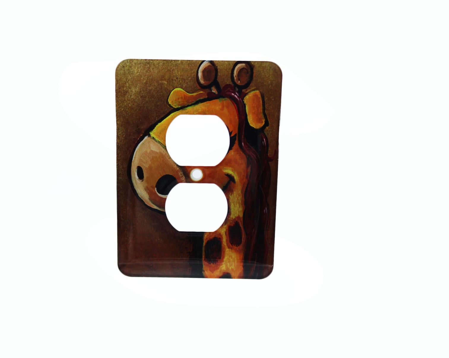 Outlet Cover 3d Rose Giraffe Cartoon 3.5 Width x 5 in Height