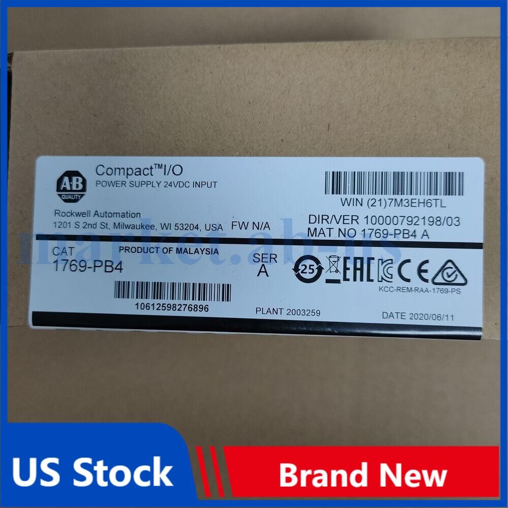 New Factory AB 1769-PB4 SER A CompactLogix Power Supply 1769PB4 US Free Tax