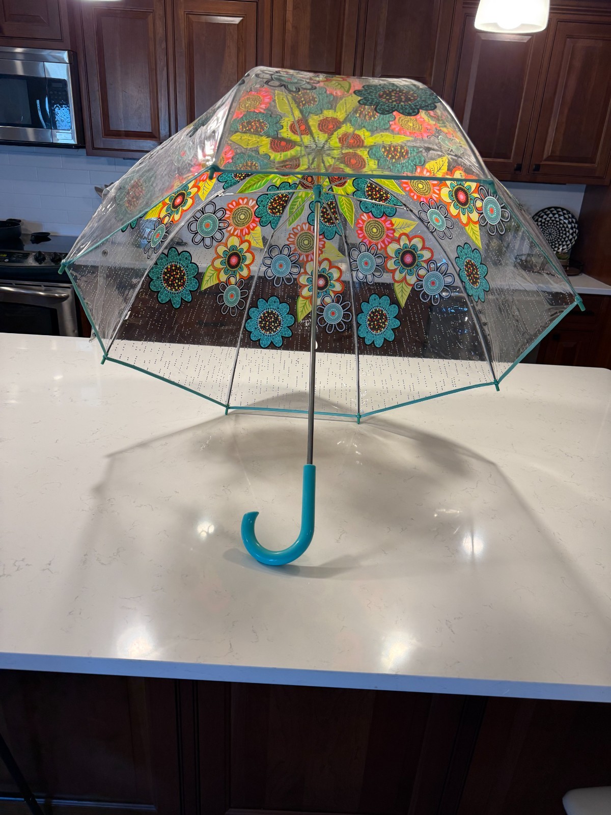 VERA BRADLEY FLOWER SHOWER BUBBLE UMBRELLA