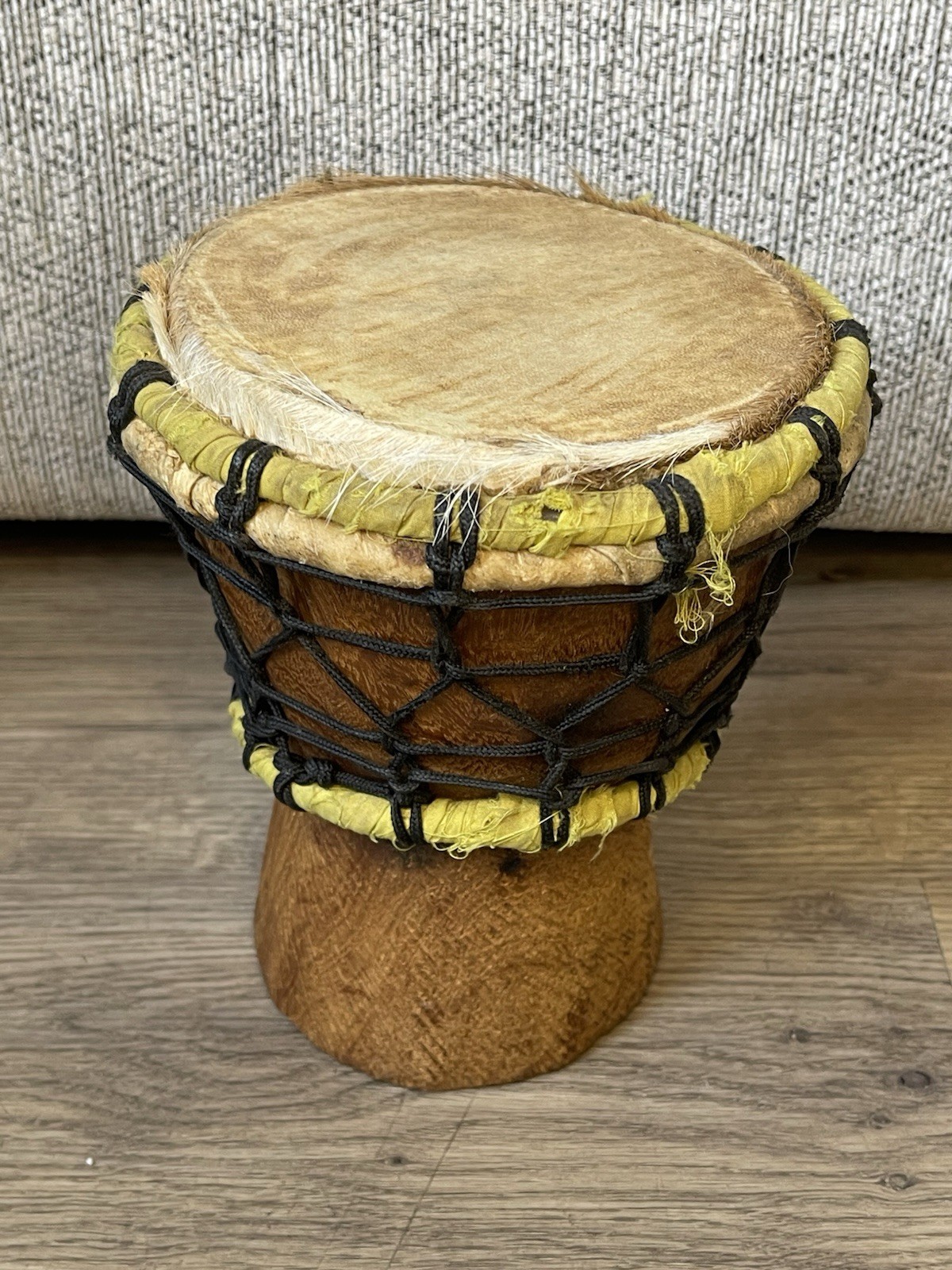 Djembe Drum Traditional African Goat Skin Height-15.5cm/Diameter-16cm