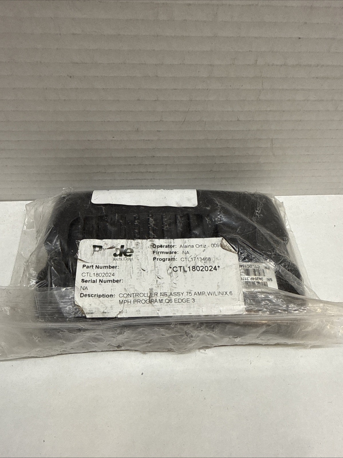 Pride Mobility CONTROLLER,NE,ASSY,75 A,6 MPH PROGRAM,Q6 EDGE 3 #CTL1802024