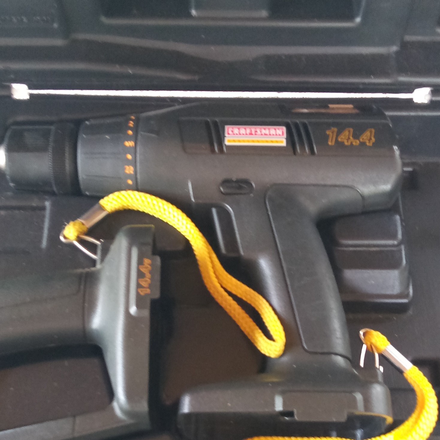 Craftsman 14.4V Cordless Drill Set w/ Case & Drill Bits, Battery Included