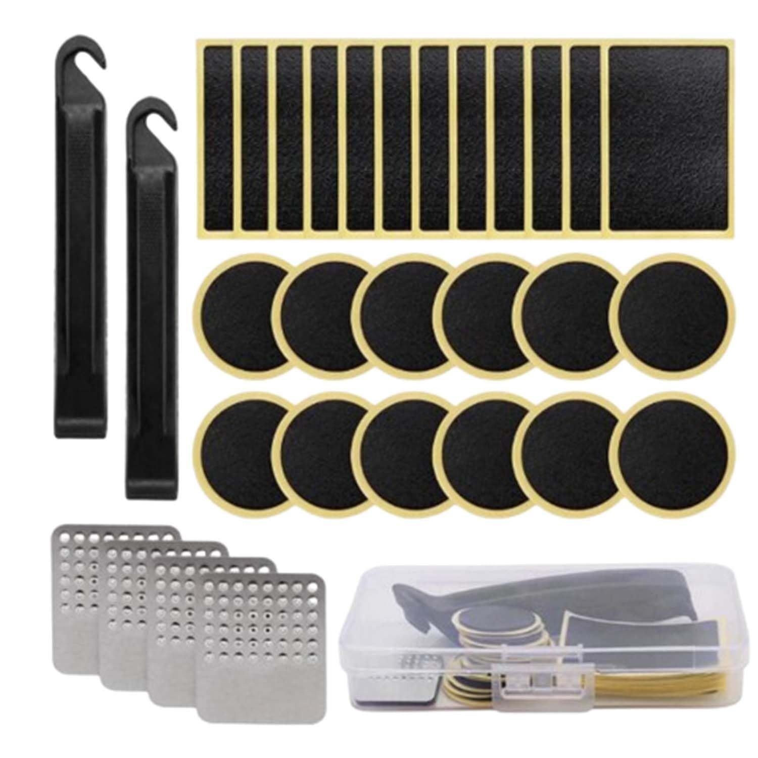 BLLNDX 30pcs Bicycle Repair Tools Glue-Free Tool Set Mountain Bike Tire...