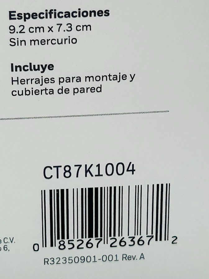 Honeywell Home Round Non-Programmable Thermostat for 1H Single Stage Heating