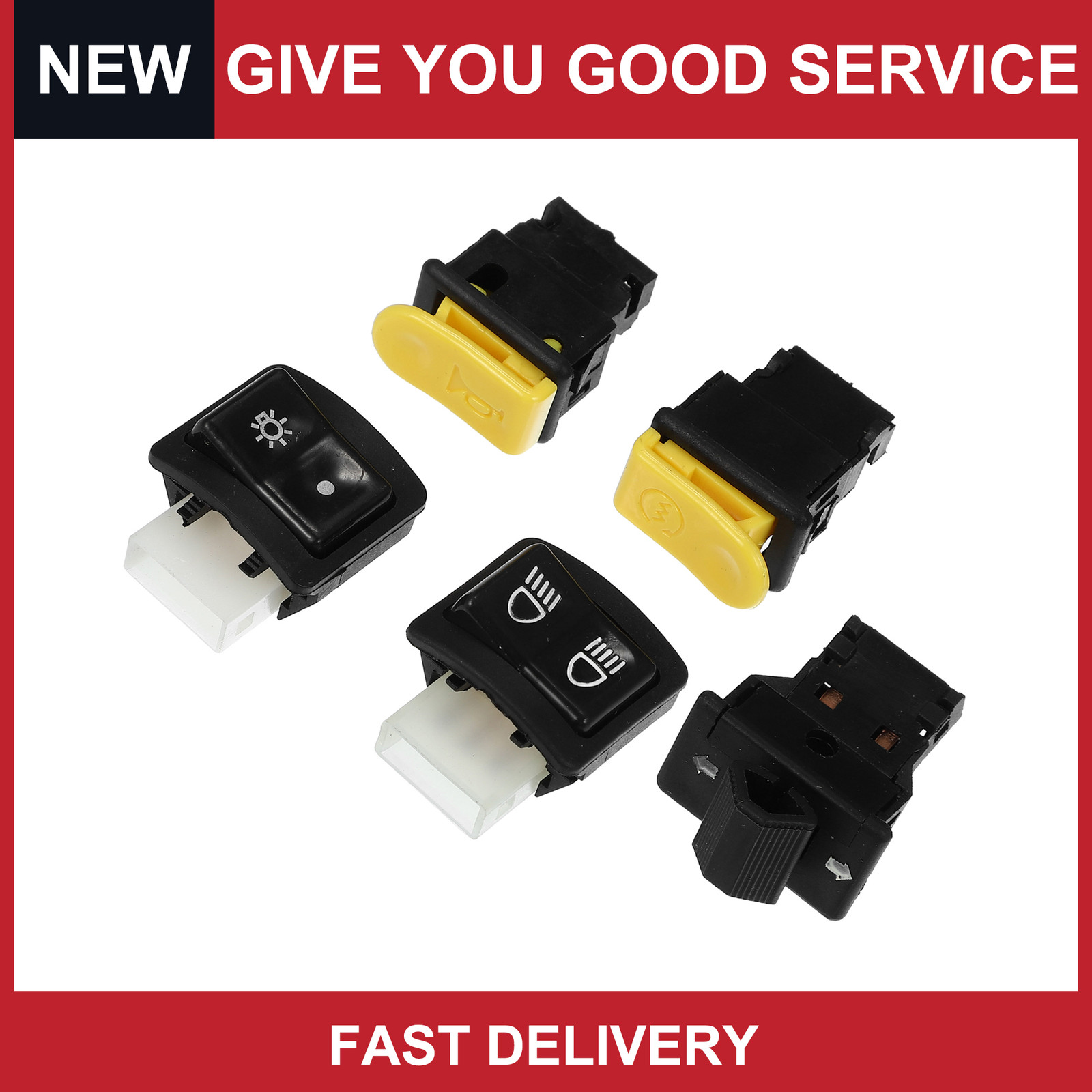 Set of 1 for Honda DIO 50 Handlebar Switch for Honda Black Yellow 1 Set