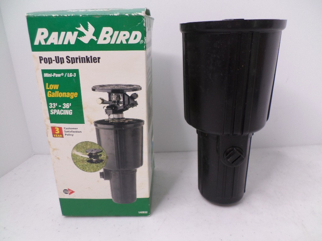 Rain Bird LG-3 Mini-Paw 3" Pop-Up Canned Impact Sprinkler Low Gallonage New