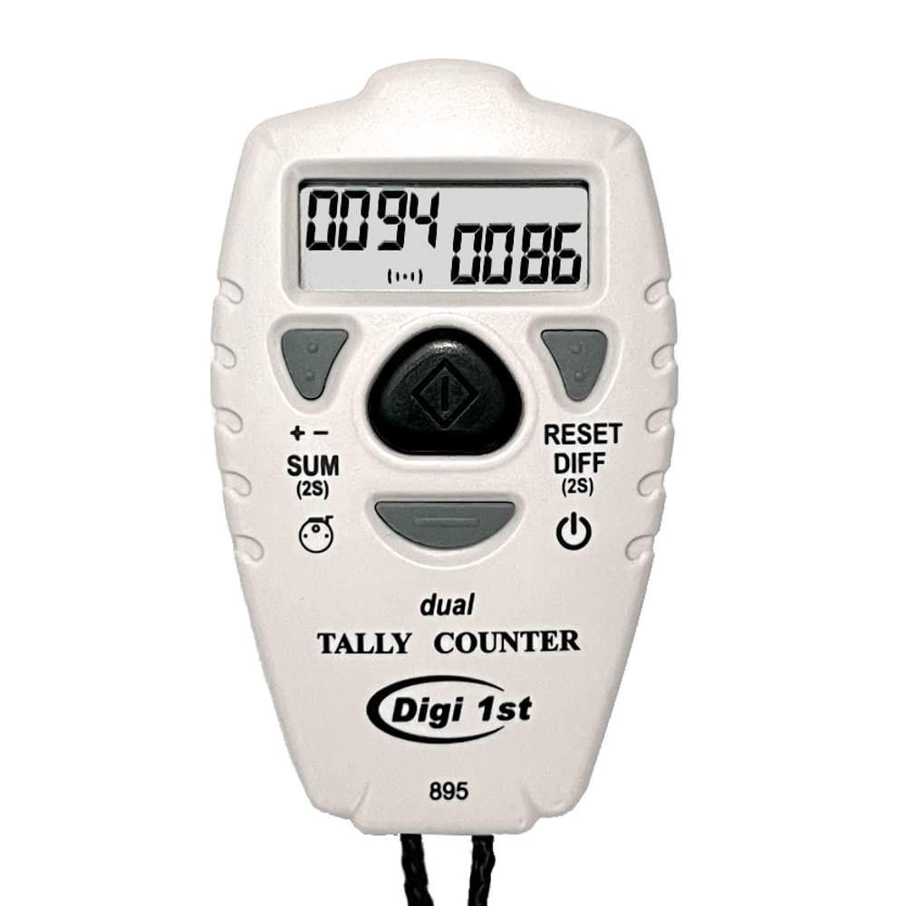 Digi 1st TC 895 Digital Dual Tally Counter Electronic Up Down Clicker Counter