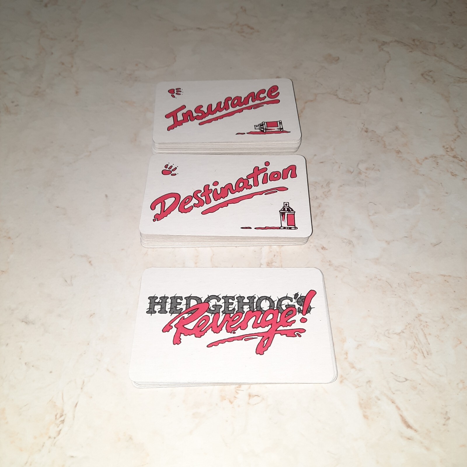 Hedgehogs Revenge Vintage Game Replacement Piece Destination Cards