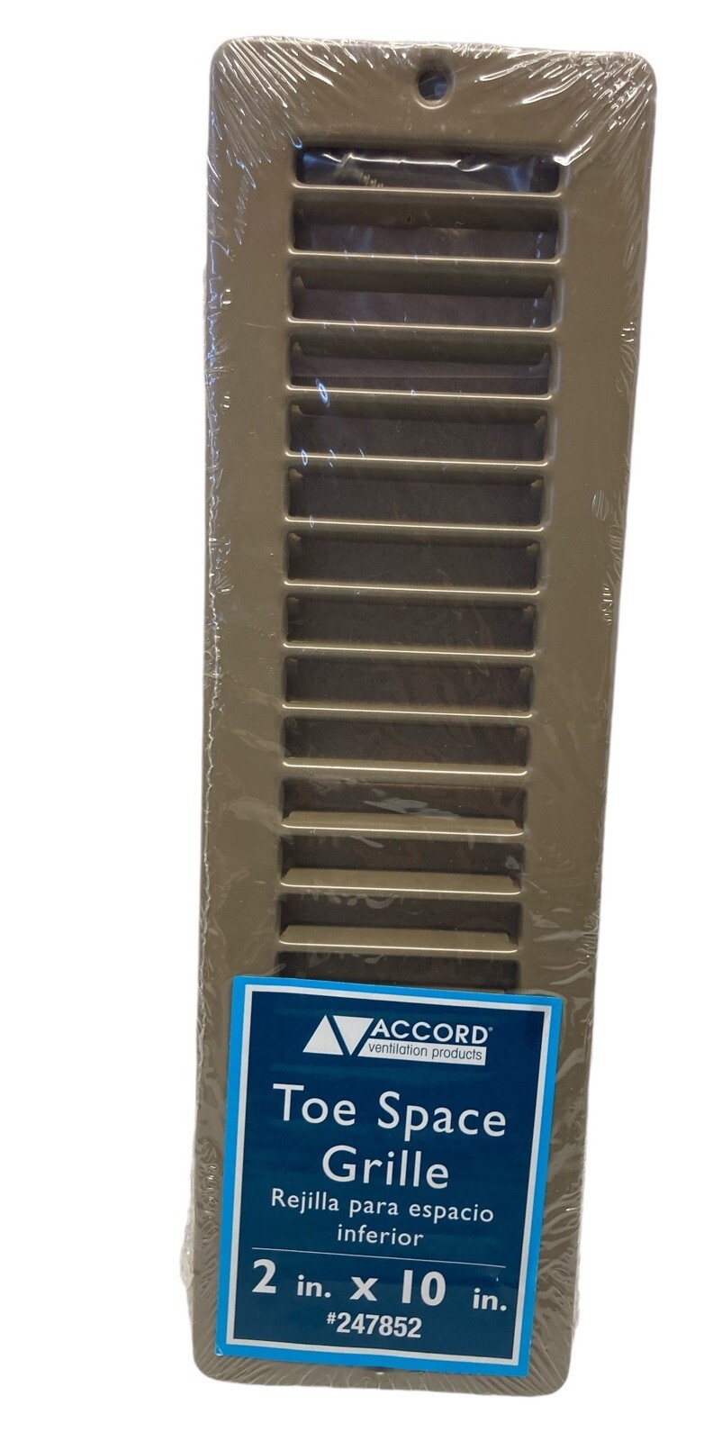 Accord: Model #: ABTSBR210-Toe Space Grille 2 in.x10 in.-Free Ship New N Package