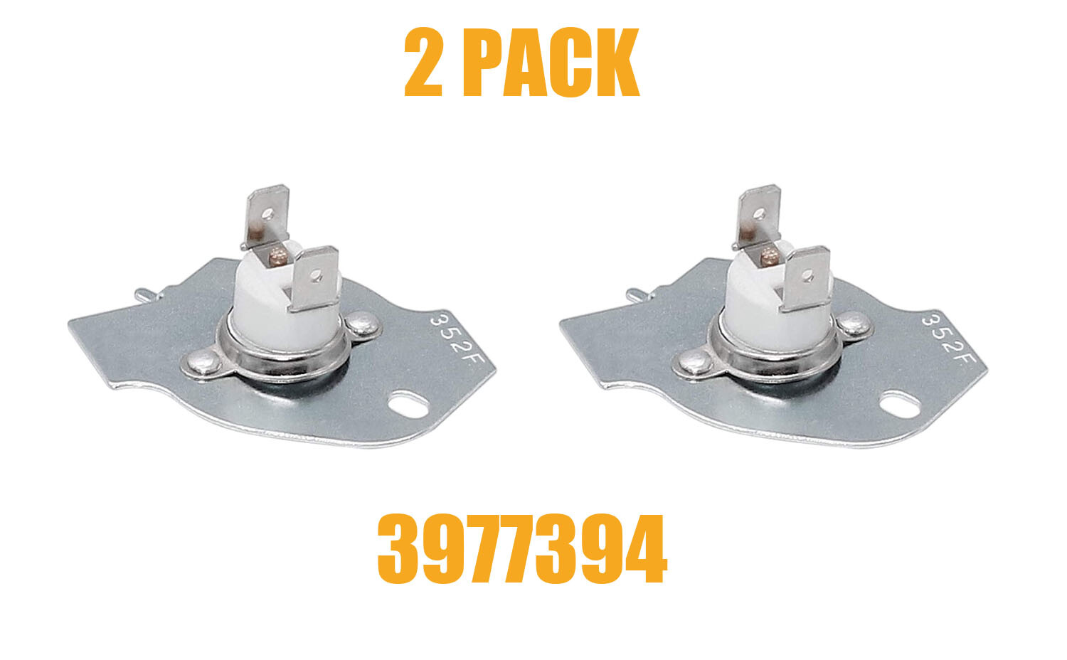 3977394 279769 3390291 WHIRLPOOL  KENMORE DRYER THERMAL CUT-OFF KIT 2PACK