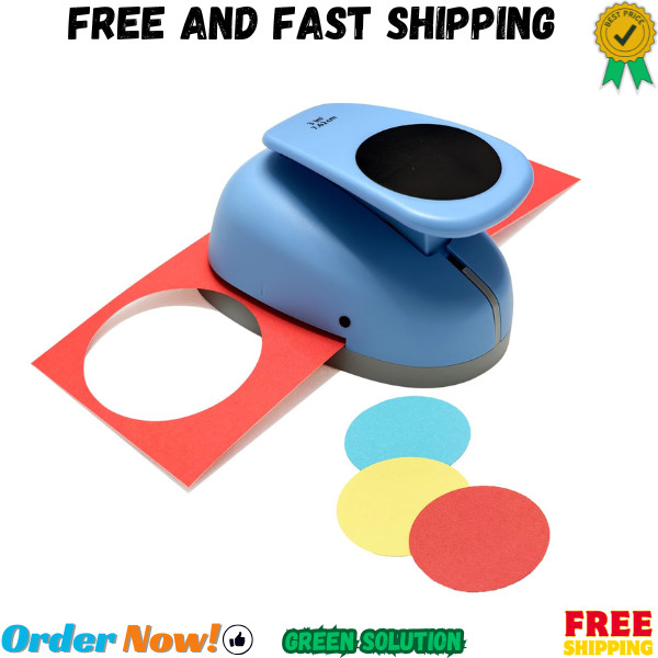 Circle Punch, Paper Punch,3" XL Size Circle Hole Punch Cutters for for Paper Cra