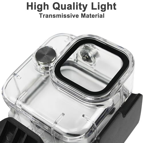 Waterproof Case for Go Pro Hero 11 Balck Mini Action Camera,60M/196FT Diving
