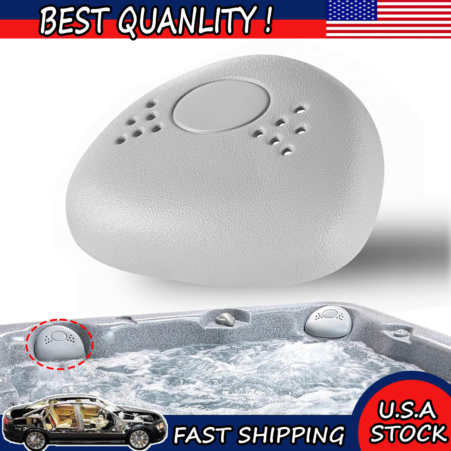 1PCS 6455-452 Hot Tub Headrest Pillows for 2003-2006 Sundance Sweetwater Bahia