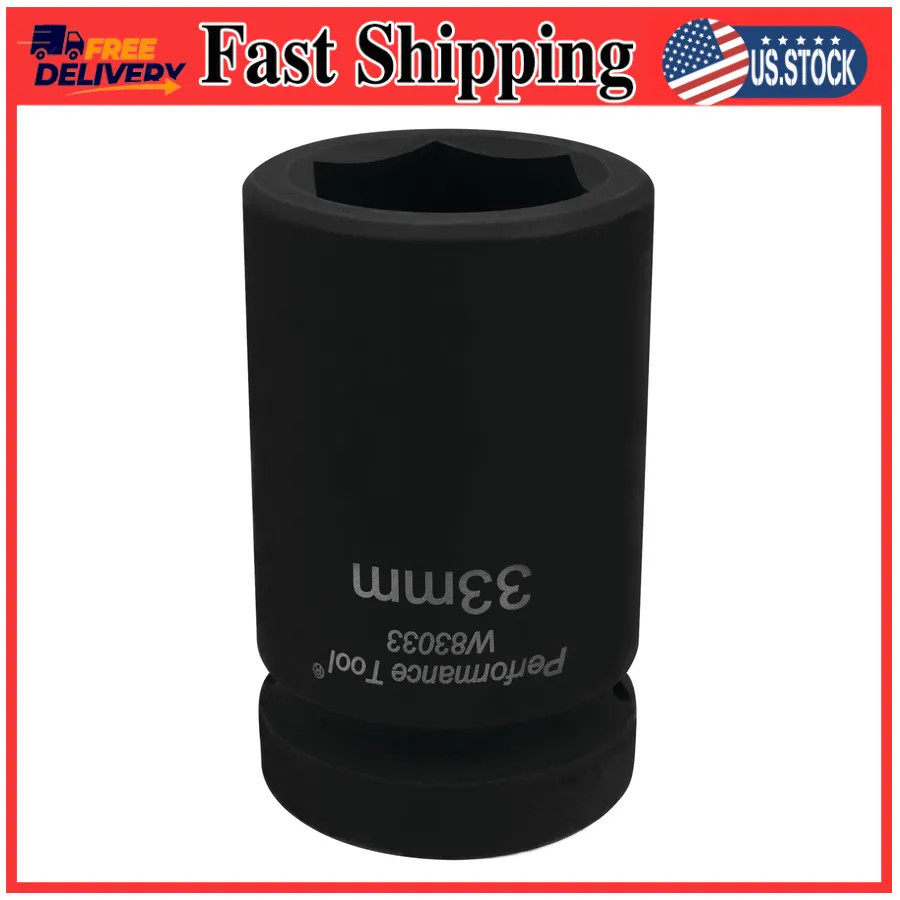 Performance Tool W83033 1 Inch Drive Budd Wheel Socket 33mm
