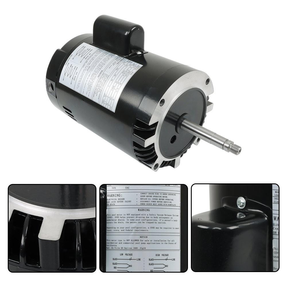 115/230V B625 3/4HP 3450RPM Pool Booster Pump Replacement Motor For PB4-60