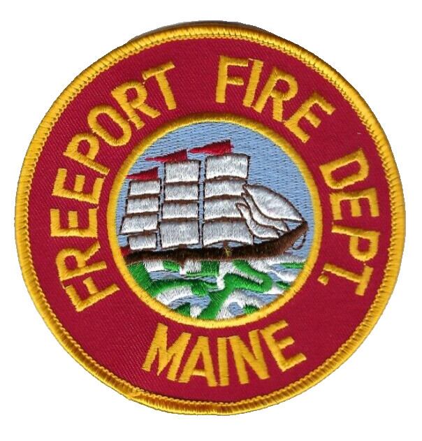 Freeport (Cumberland County) ME Maine Fire Dept patch - NEW! Sailing Ship