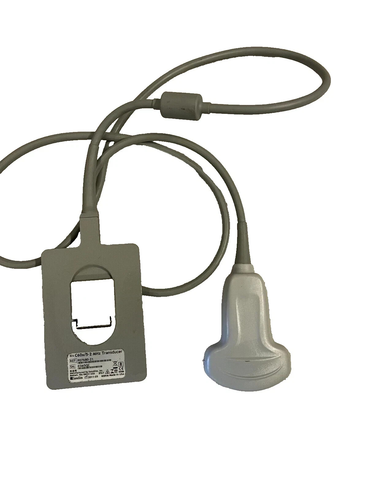 SonoSite C60x Ultrasound Probe 5–2 MHz Convex for M-Turbo Edge MicroMaxx