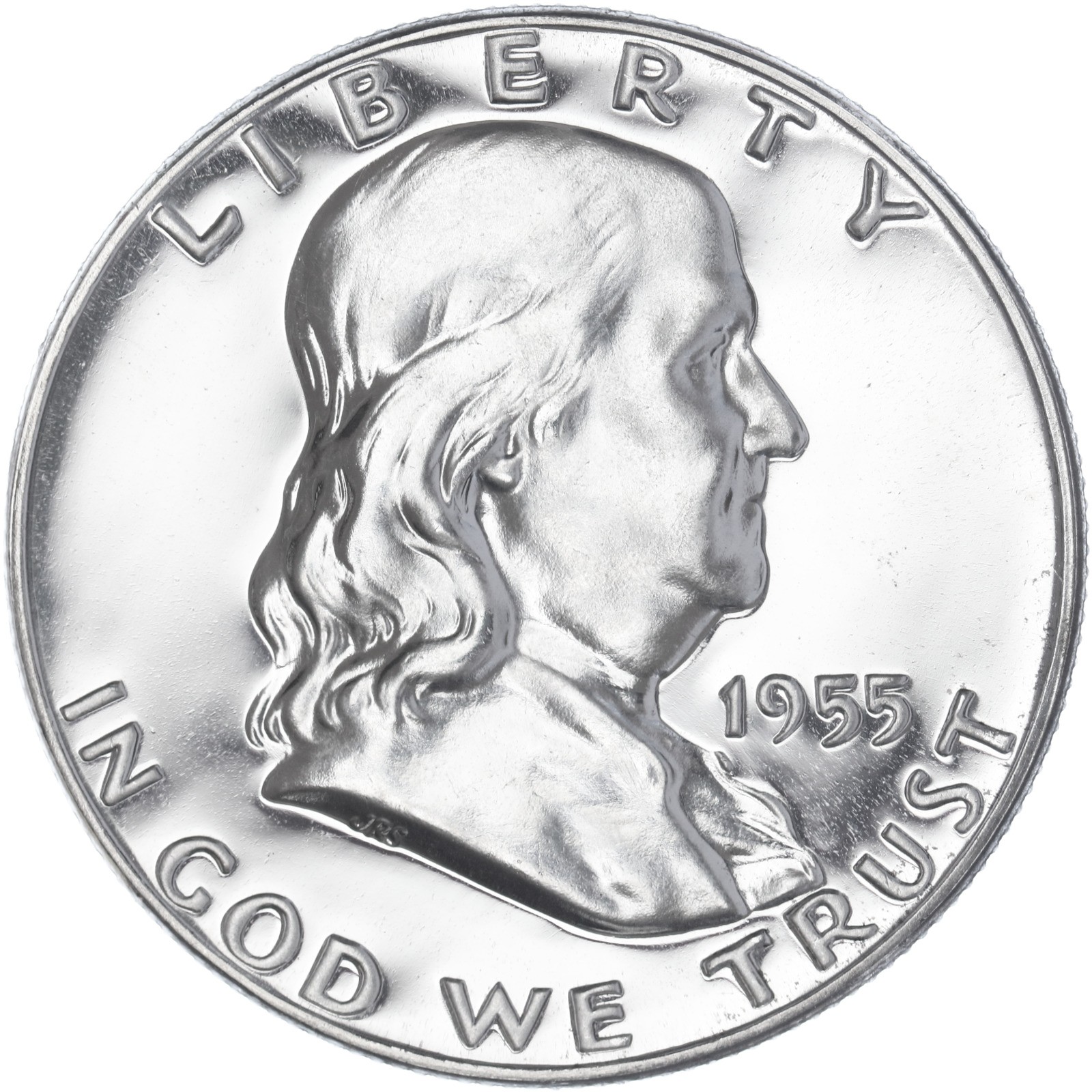 1955 (P) Franklin Half Dollar Gem Proof 90% Silver See Pics S426