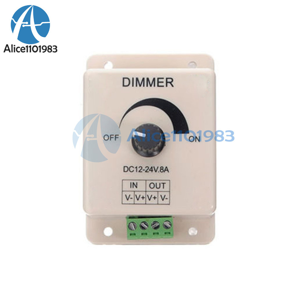 12V 8A PIR Sensor LED Strip Light Switch Dimmer Brightness Controller Power Save