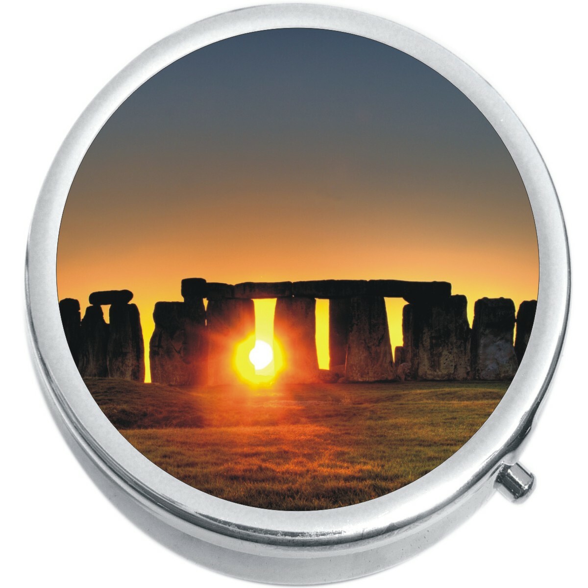 Stonehenge Sun Medicine Vitamin Compact Pill Box