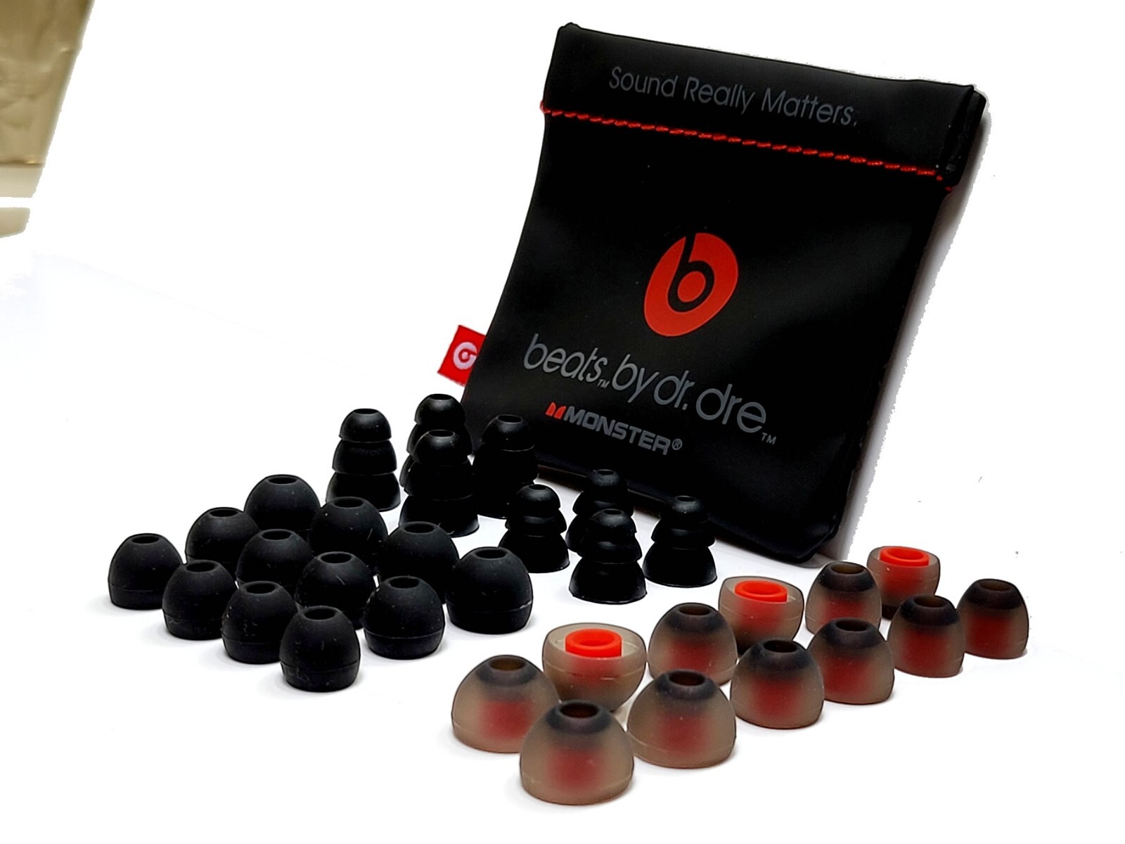 Beats FIT PRO Kit-32 multi Sizes/Color/Design soft Eargels w/ Storage Pouch.